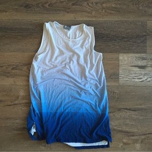 Ombré Blue Medium Tank Top